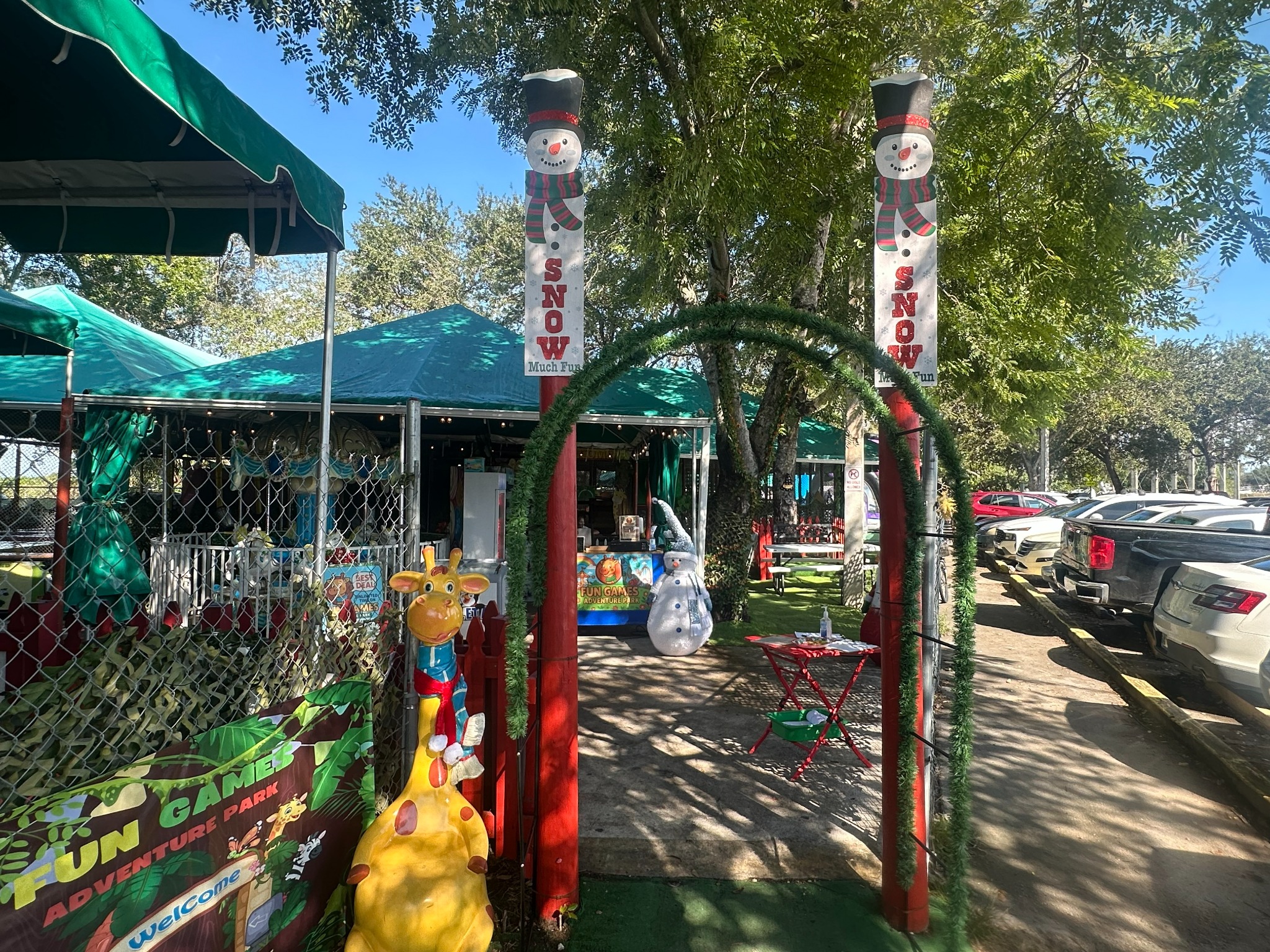 Entrance to Fun Games Adventure Park at Redland Market Village